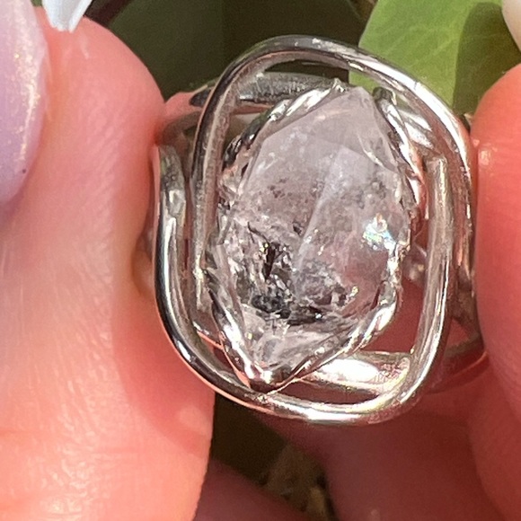 Herkimer Diamond Adjustable Ring - Picture 2 of 7